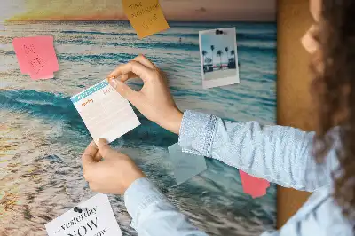 Cork memo board Beach sea sand