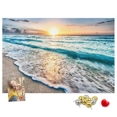 Cork memo board Beach sea sand