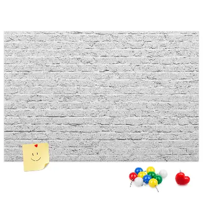 Printed Cork Memo Board Brick wall