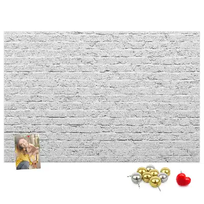 Printed Brick Wall Cork Memo Board