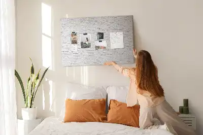 Printed Cork Memo Board Brick wall