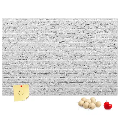 Printed Cork Memo Board Brick wall