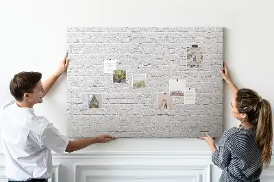 Printed Brick Wall Cork Memo Board