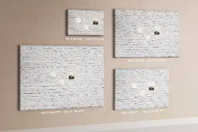 Printed Brick Wall Cork Memo Board