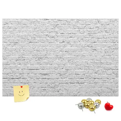 Printed Brick Wall Cork Memo Board