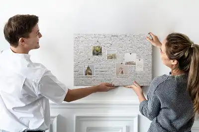 Printed Cork Memo Board Brick wall