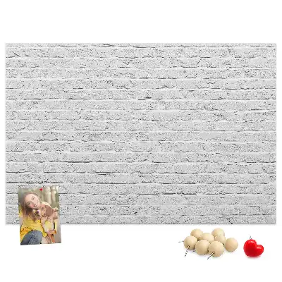 Printed Brick Wall Cork Memo Board