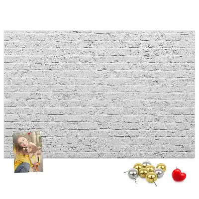 Printed Brick Wall Cork Memo Board