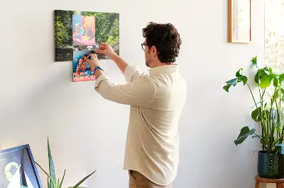 Cork memo board Waterfall forest