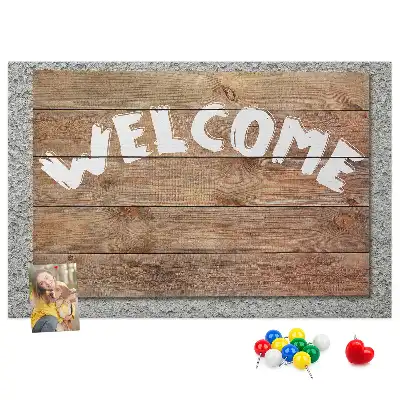 Printed Cork Welcome Board