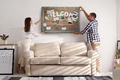 Printed Cork Welcome Board