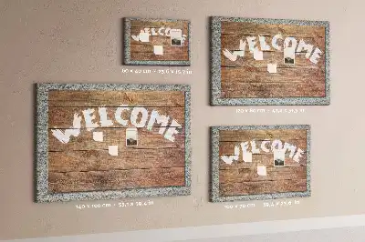 Printed Cork Welcome Board