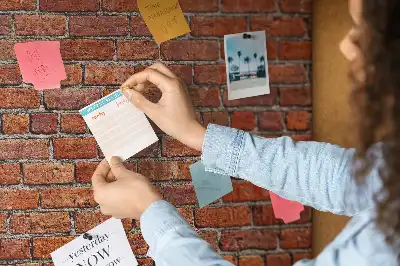Printed Cork Memo Board Old brick wall
