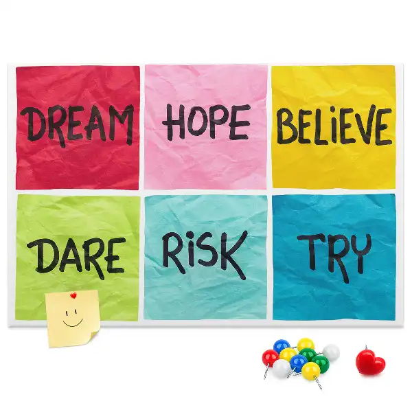 Cork memo board Motivational board