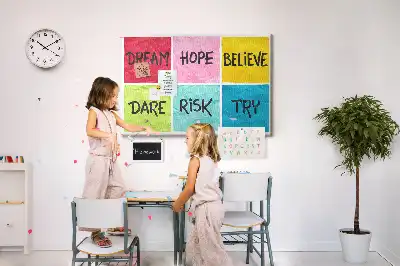 Motivational Cork Memo Board