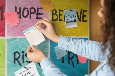 Motivational Cork Memo Board