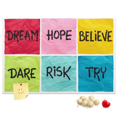 Cork memo board Motivational board
