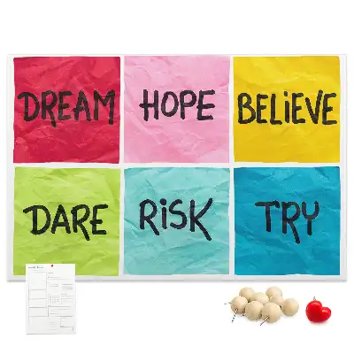 Cork memo board Motivational board