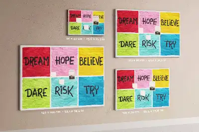 Cork memo board Motivational board