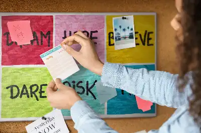 Motivational Cork Memo Board
