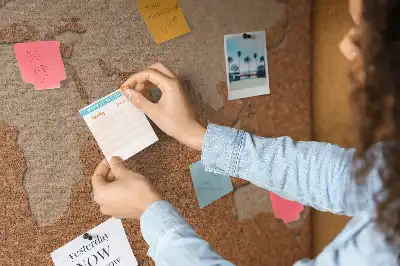 World Map Printed Cork Memo Board