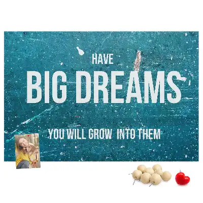 Motivational Printed Cork Board