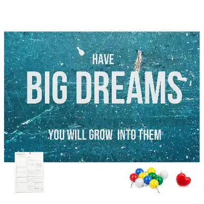 Motivational Printed Cork Board