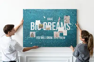 Motivational Printed Cork Board