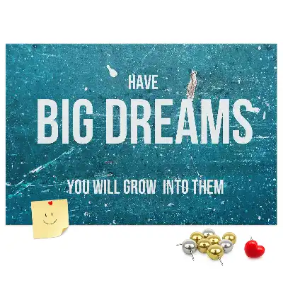 Motivational Printed Cork Board