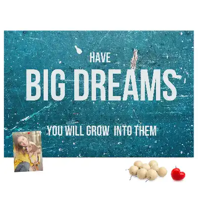 Motivational Printed Cork Board
