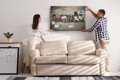 Printed Family Lettering Cork Board