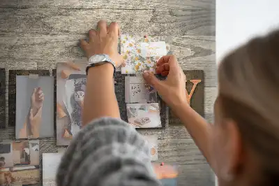 Printed Family Lettering Cork Board