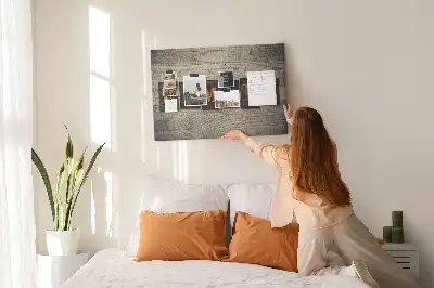 Printed Family Lettering Cork Board