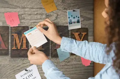 Printed Family Lettering Cork Board