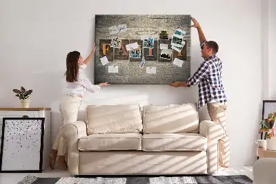 Printed Family Lettering Cork Board