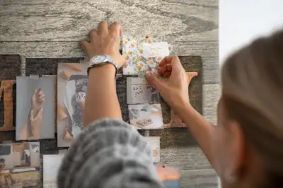 Printed Family Lettering Cork Board