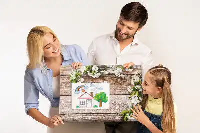 Printed Cork Memo Board with Flower Design