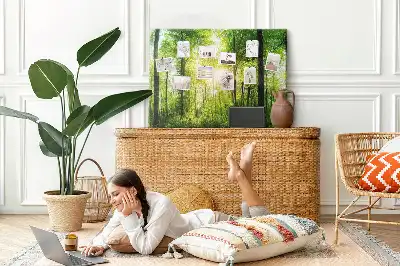 Printed Cork Board Nature forest trees