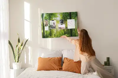 Printed Cork Board Nature forest trees