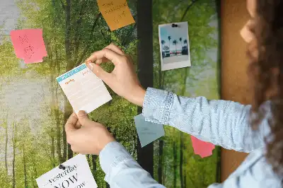 Nature Forest Trees Printed Cork Board