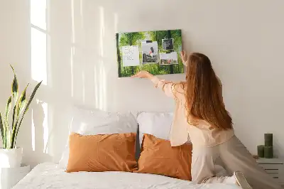 Printed Cork Board Nature forest trees
