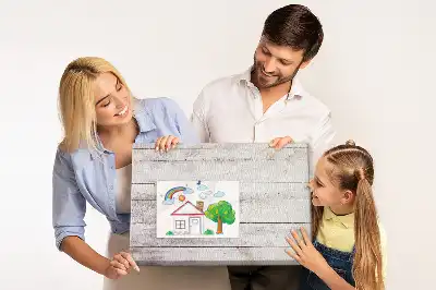 Cork memo board with a wood board pattern
