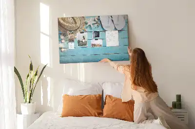 Printed Cork Board Hat and Flip-Flops Set