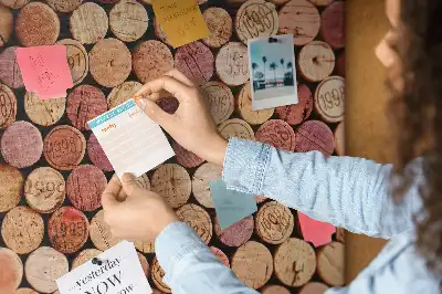 Printed Cork Board with Wine Cork Design