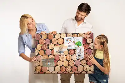 Printed Cork Board with Wine Cork Design