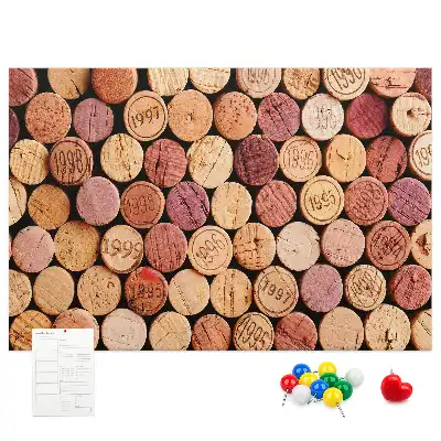 Printed Cork Board with Wine Cork Design