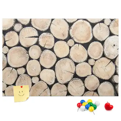 Printed Cork Board Cut tree stumps