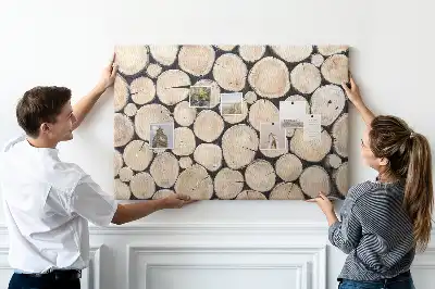 Printed Cork Board Cut tree stumps