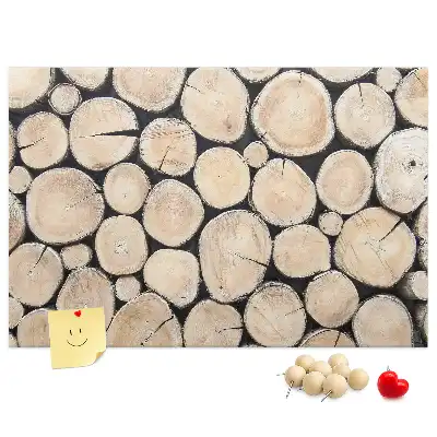 Printed Cork Board Cut tree stumps