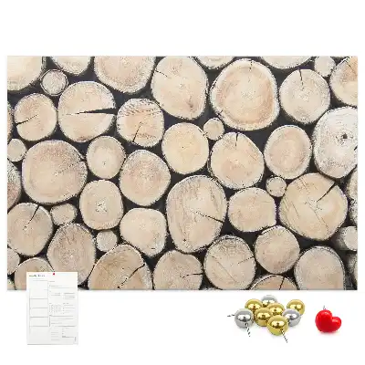 Printed Cork Board Cut tree stumps